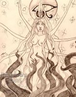 Surrounded by Darkness, Moon, & Stars, She Shines Brighter than the Sun...